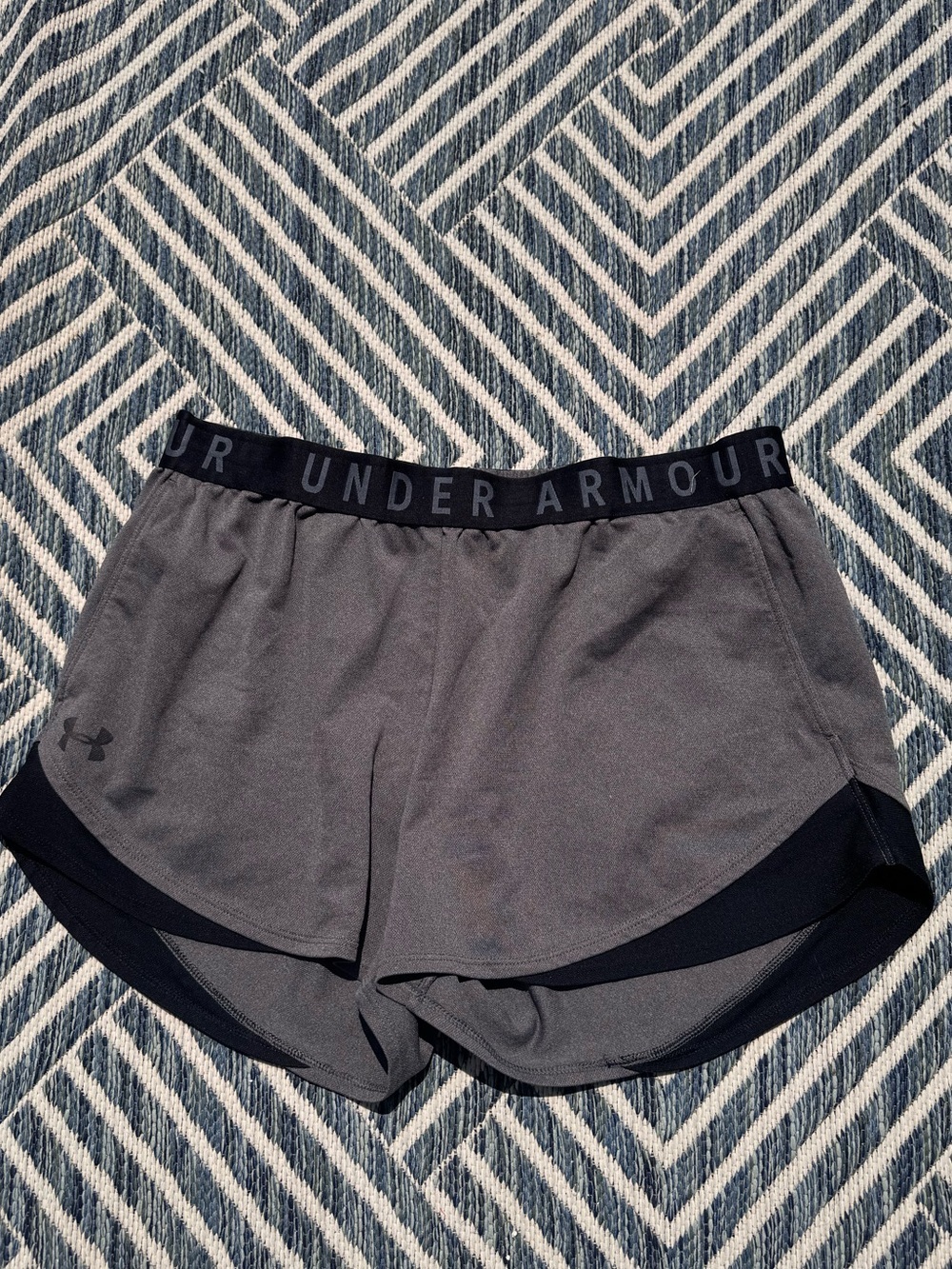 Under Armour Charcoal and Black Women's Running Shorts